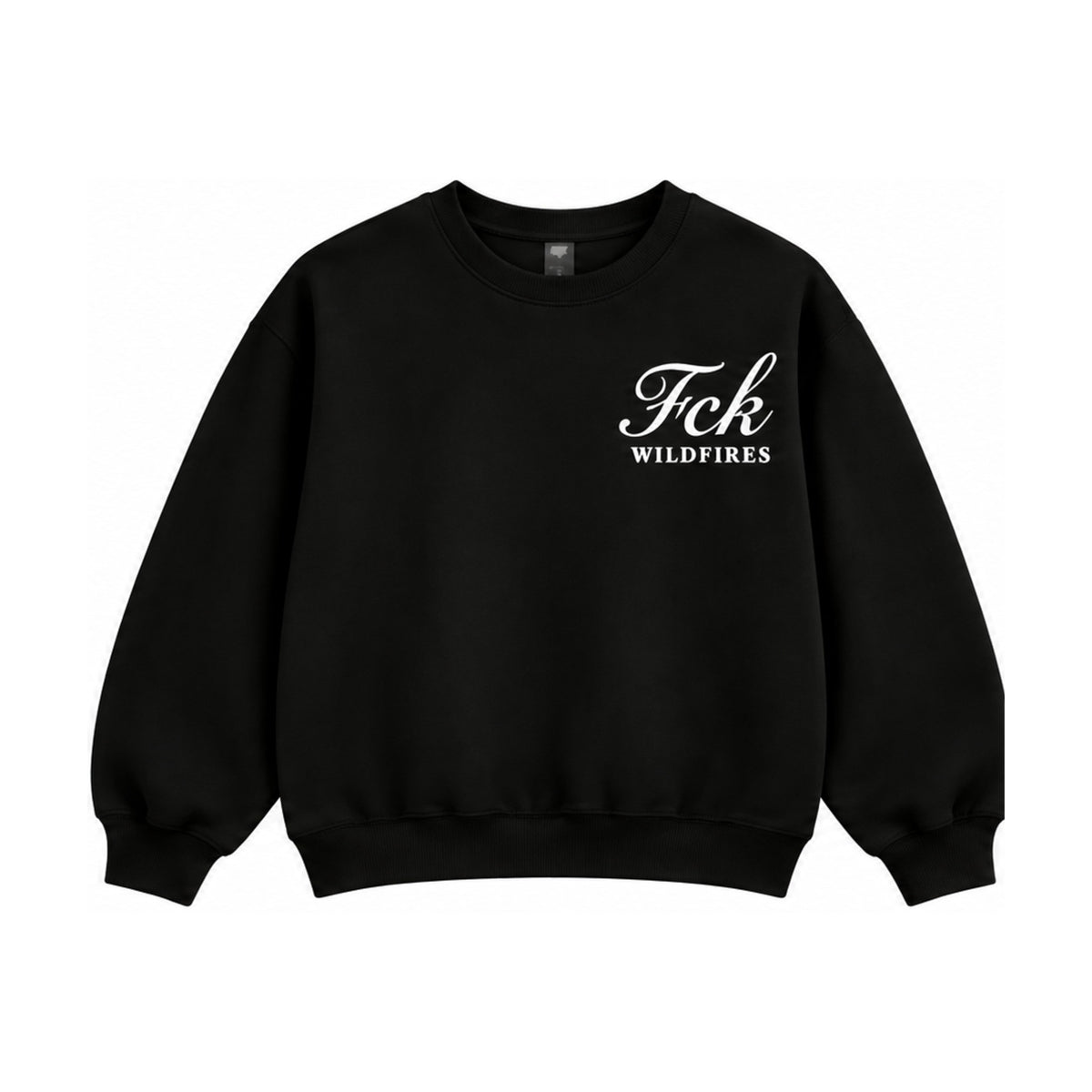 Script Crew Sweatshirt Black