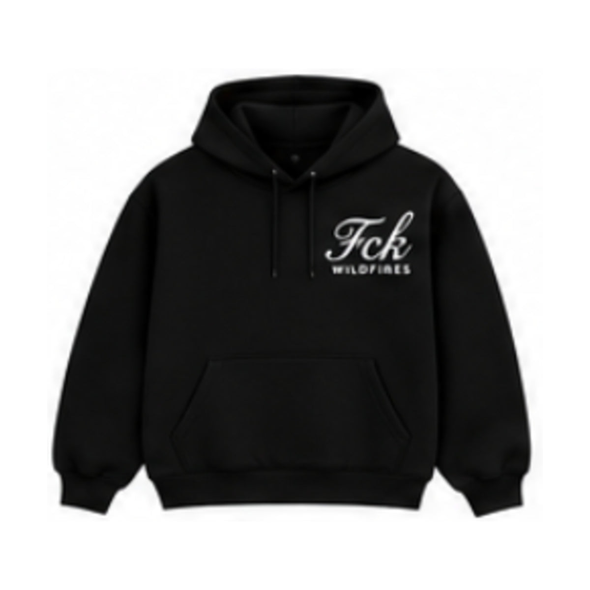 Script Hoodie Black