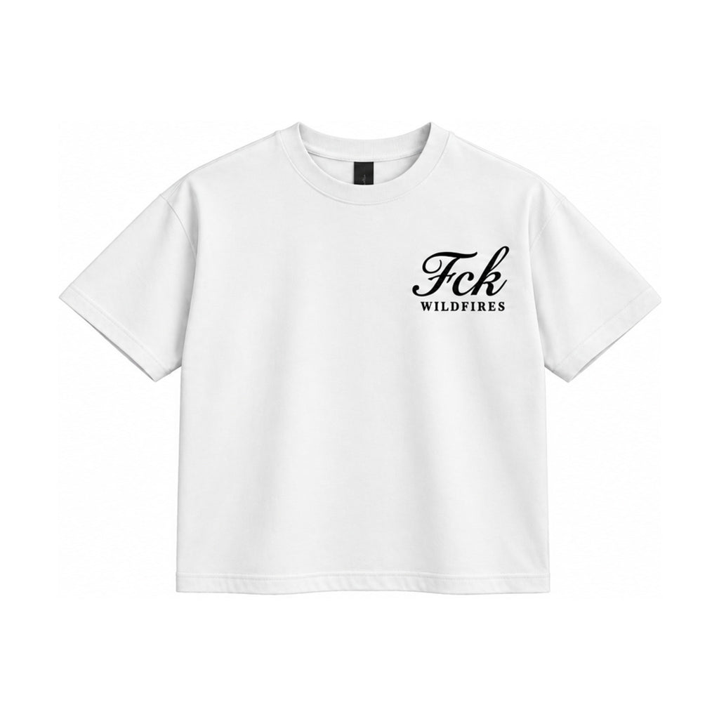 Script Short Sleeve White