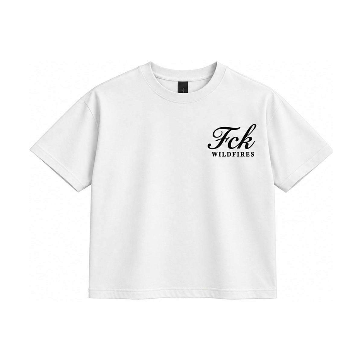 Script Short Sleeve White